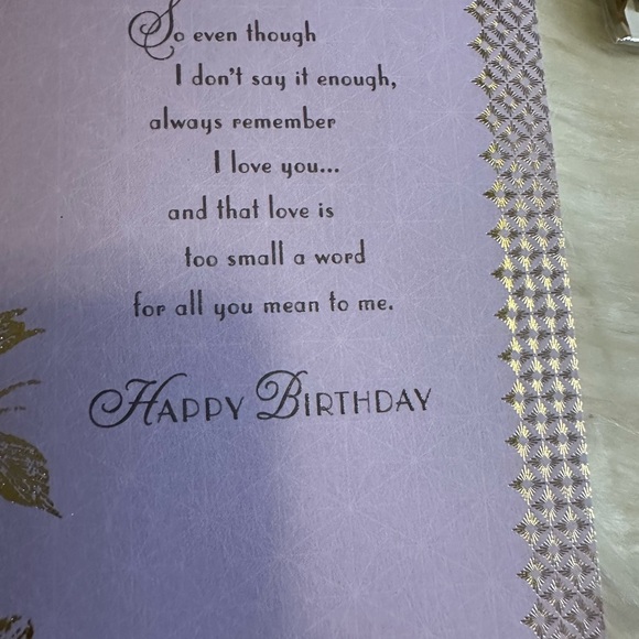 🧡10/$10 Gold and Purple Butterfly Greeting Card - Picture 7 of 8